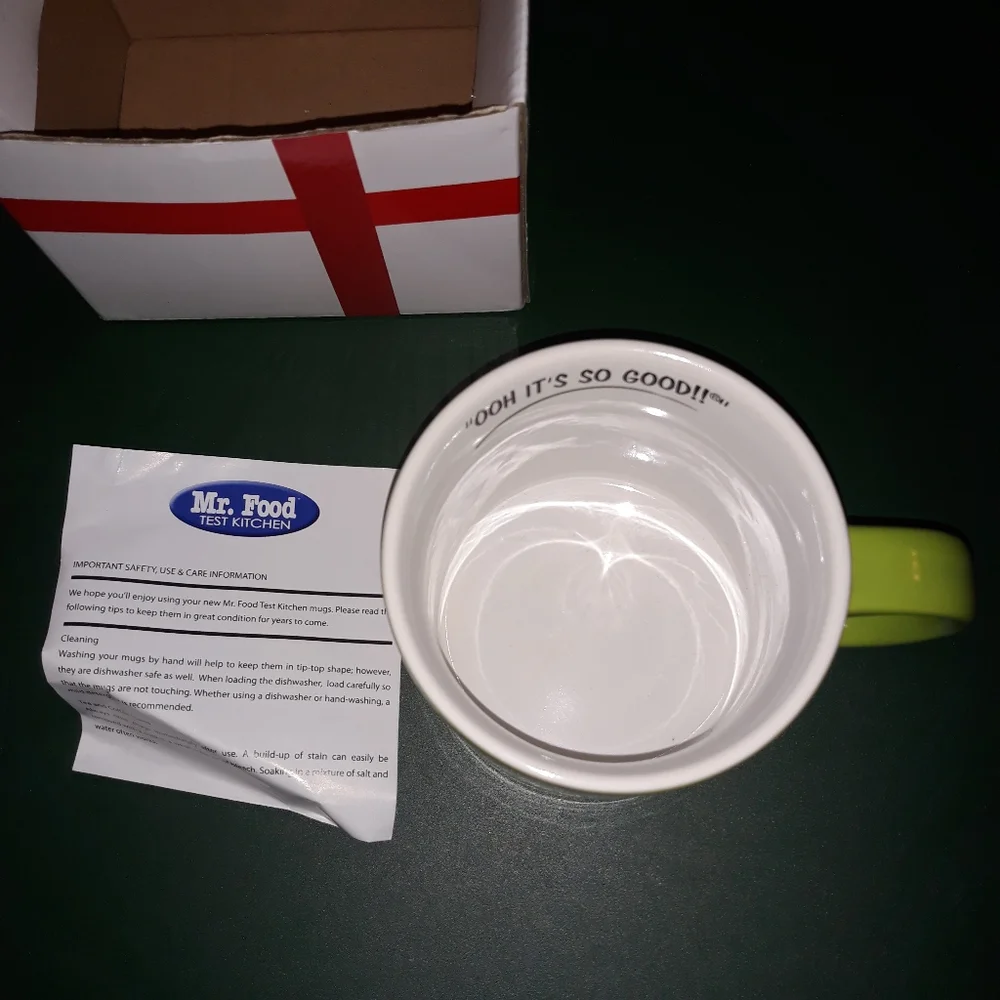 Mr Food coffee cup gift box with recipe design NWT collection funny mug decor - Picture 7 of 16